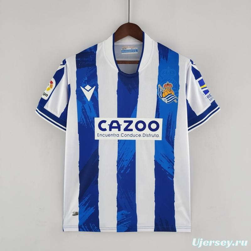 22/23 Real Sociedad Home Soccer Jersey