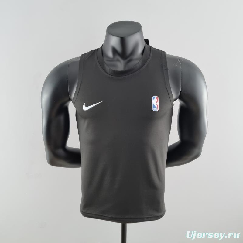 2022 Nike/NBA Pure Black Vest Shirts #K000201