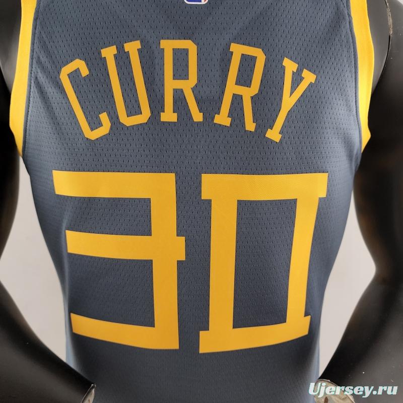 2018 Curry#30 Golden State Warriors Grey NBA Jersey
