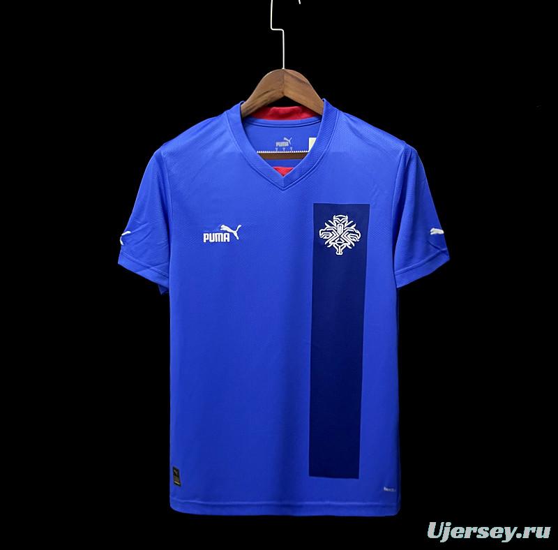 2022 Iceland Home Soccer Jersey