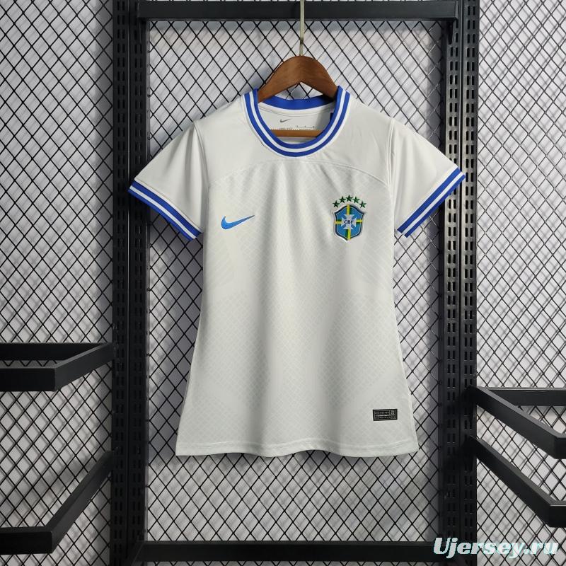 2022 Woman Brazil Concept White Jersey