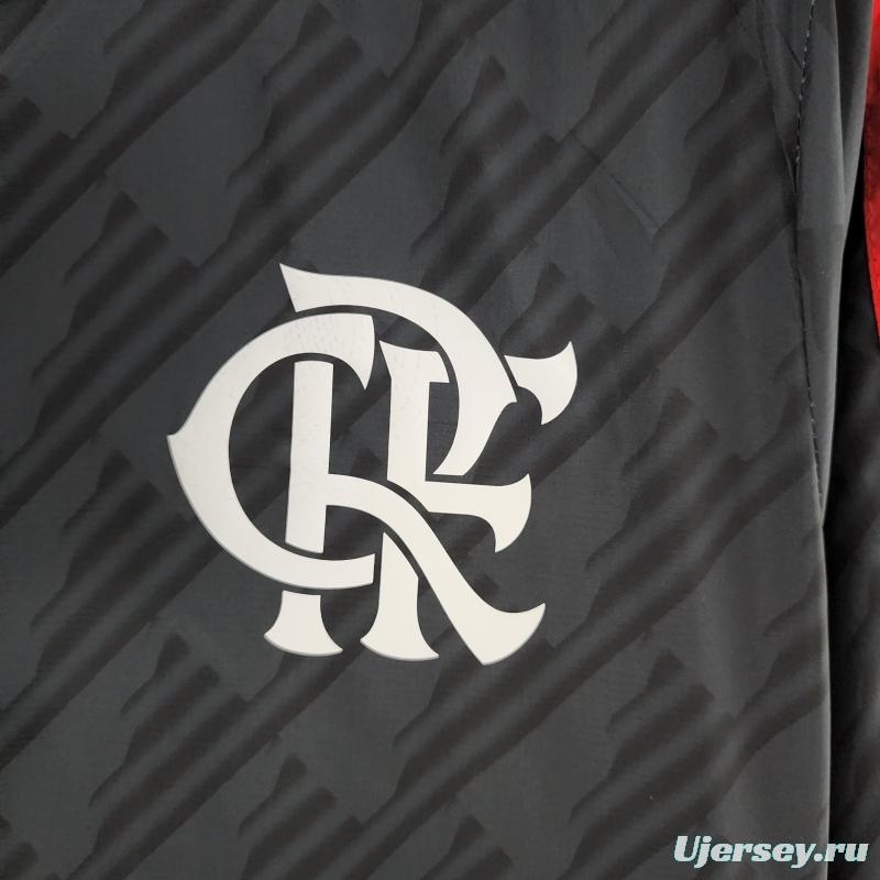 2022 Flamengo Windbreaker Black Red &amp; White Edge