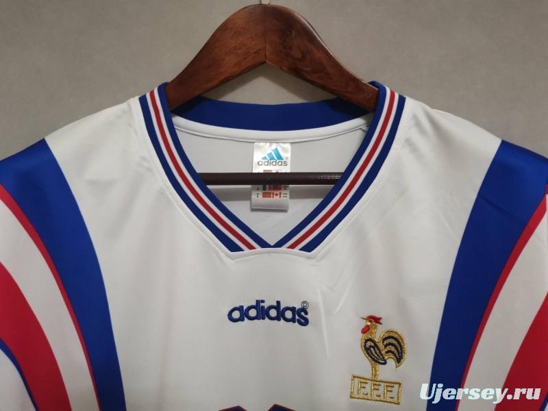 Retro 1996 France Away Soccer Jersey