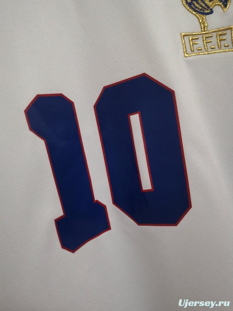 Retro 1996 France Away Soccer Jersey