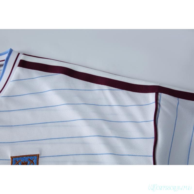 Retro 86/87 West Ham United Away White Jersey