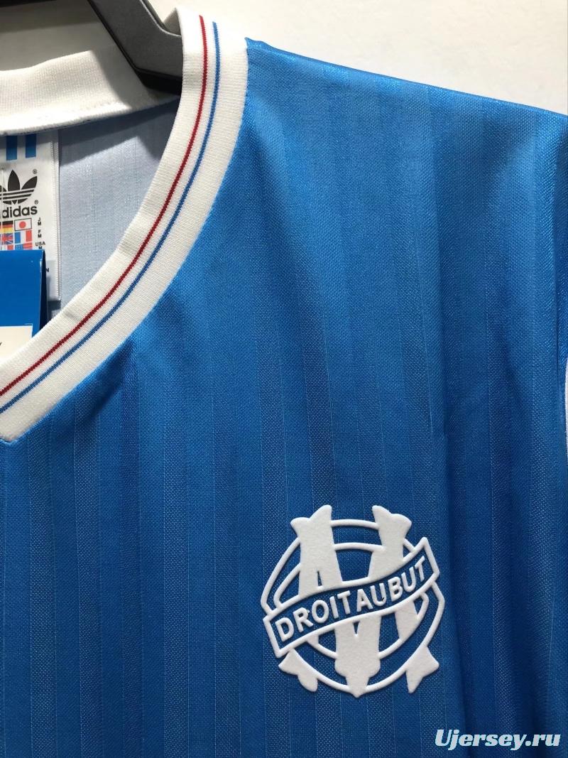 Retro 90/91 Olympique Marseille Away Soccer Jersey