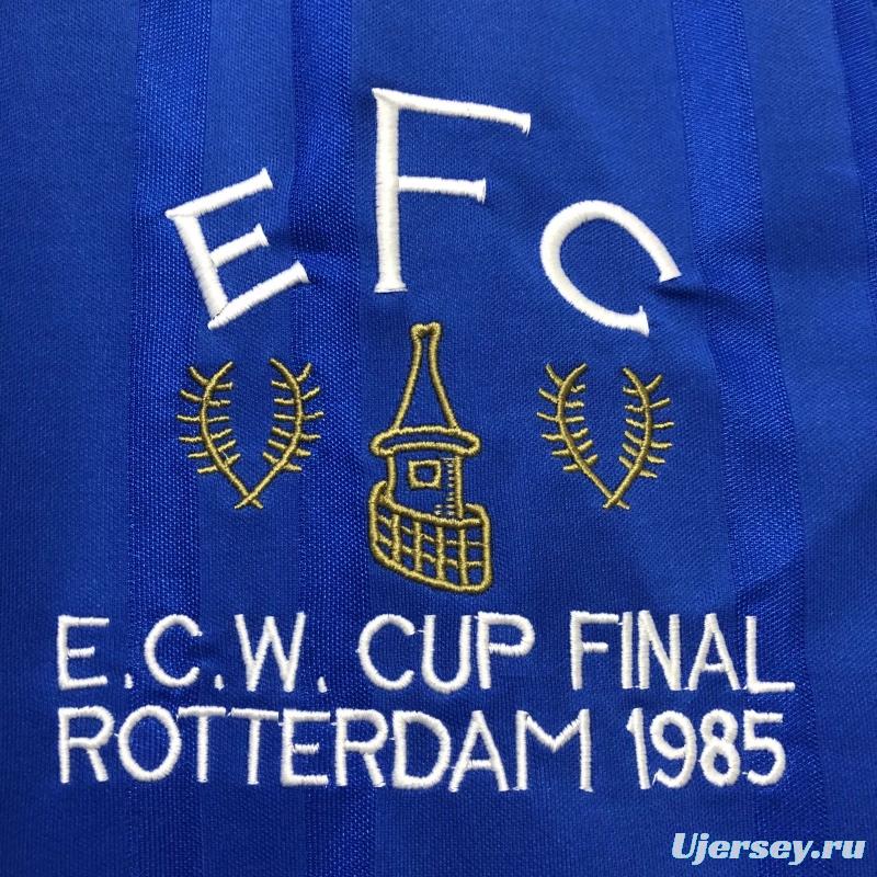 Retro 85/86 Everton Home Soccer Jersey