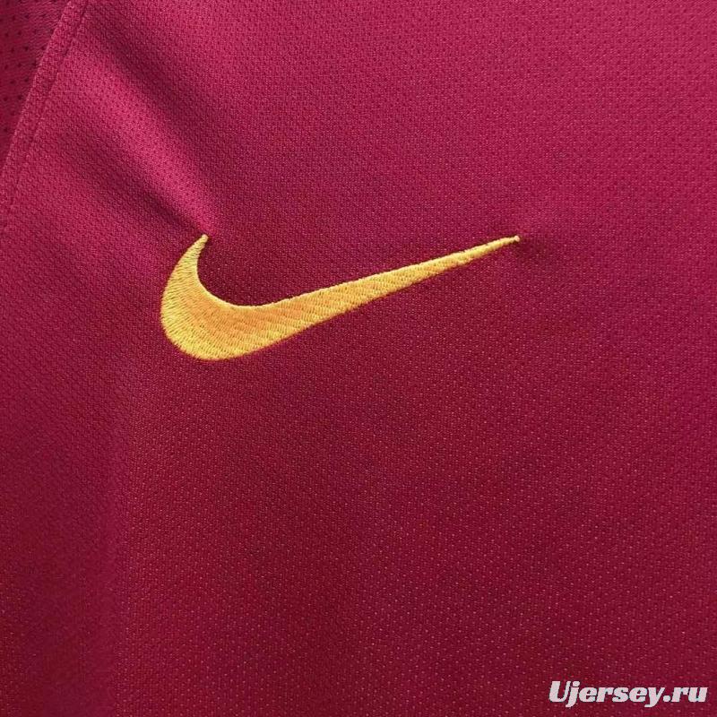 Retro 17/18 Roma Home Soccer Jersey