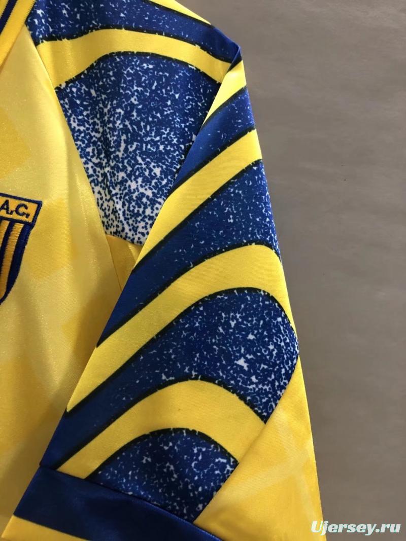 Retro 95/97 Parma Away Yellow Soccer Jersey