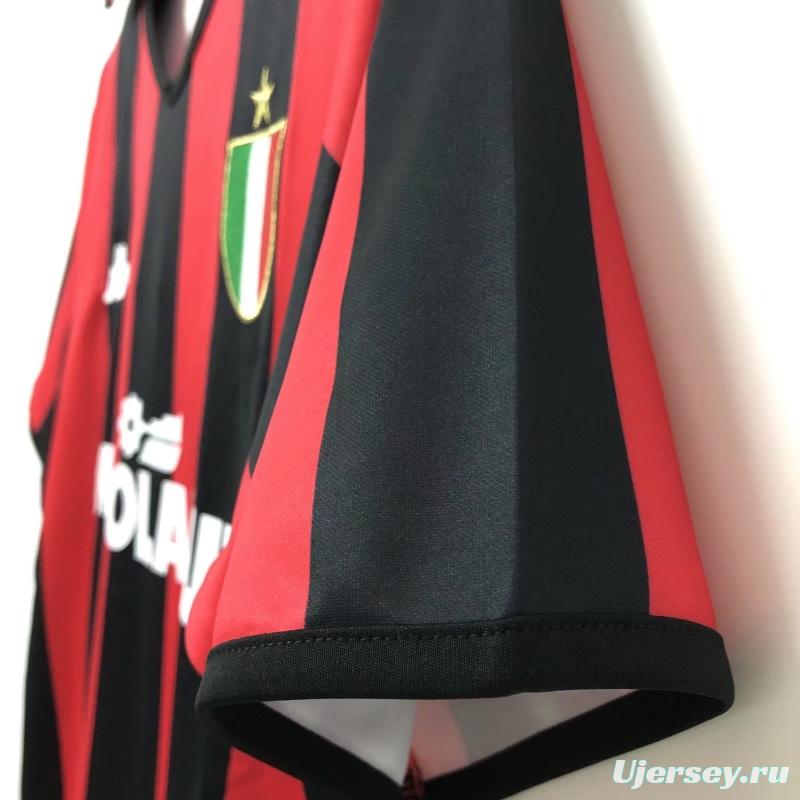 Retro 88/89AC Milan Home Soccer Jersey