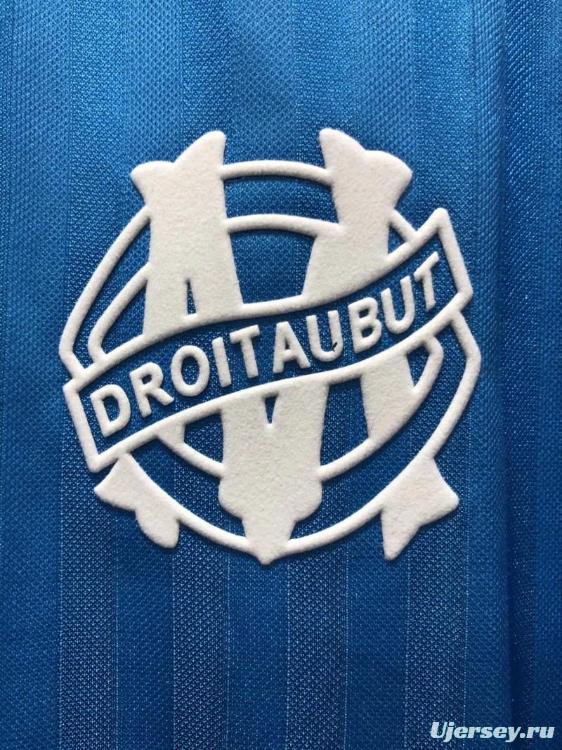 Retro 90/91 Olympique Marseille Away Soccer Jersey
