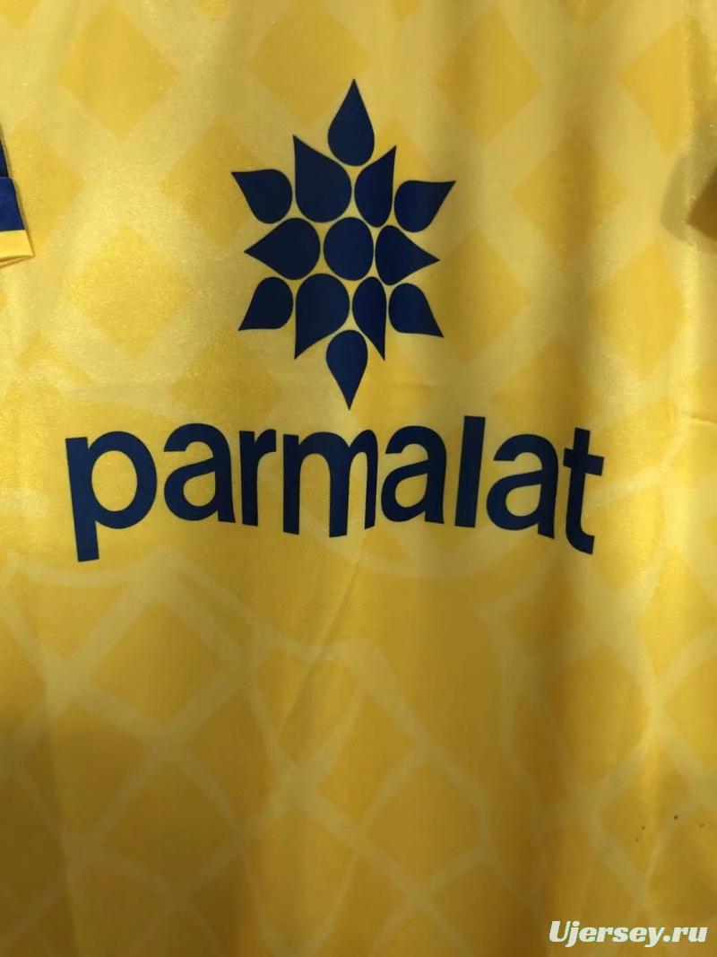 Retro 95/97 Parma Away Yellow Soccer Jersey