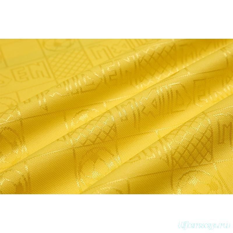 Retro 2018 West Ham United x Iron Maiden Yellow Jersey