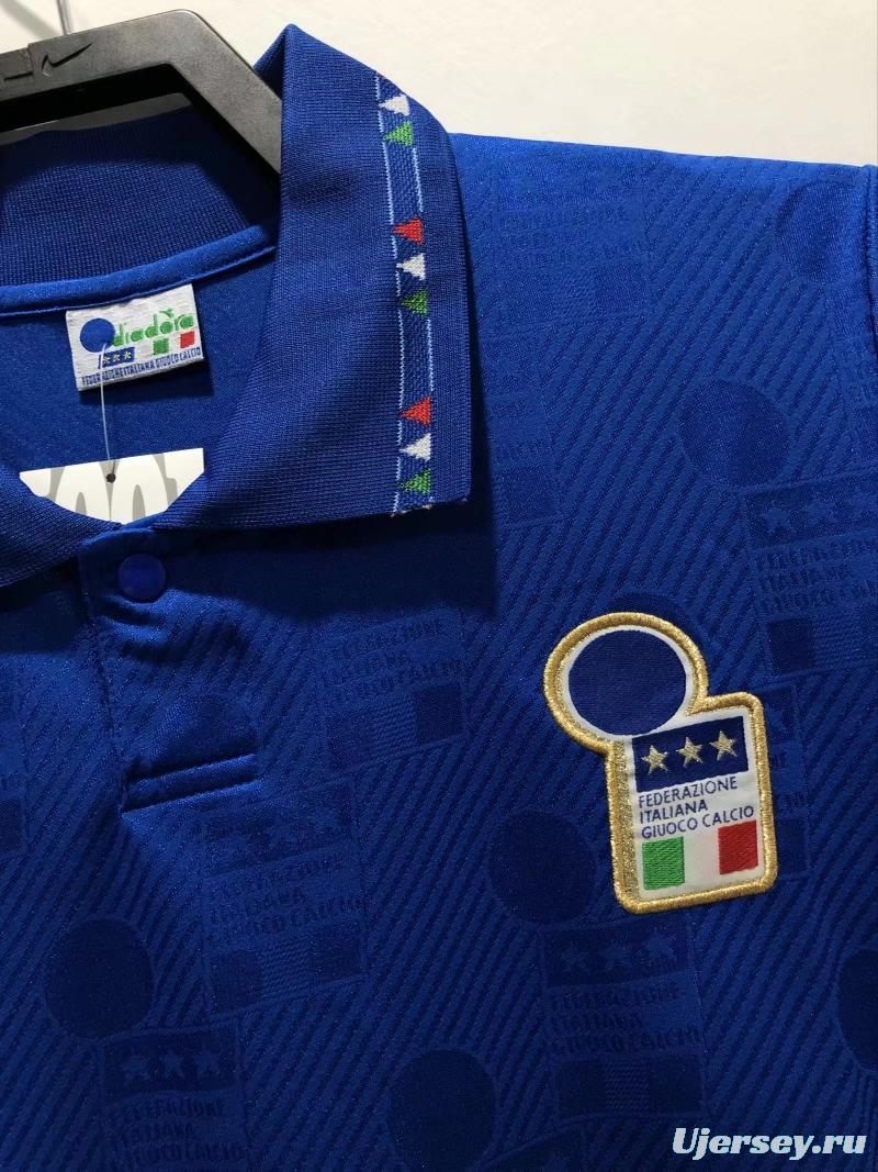 Retro 1994 Italy Home Soccer Jersey