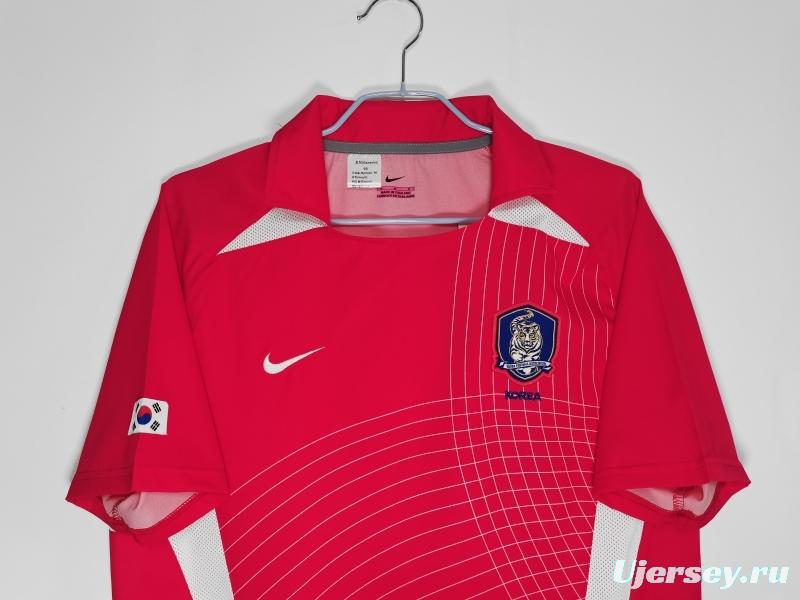Retro 2002 Korea Home Soccer Jersey