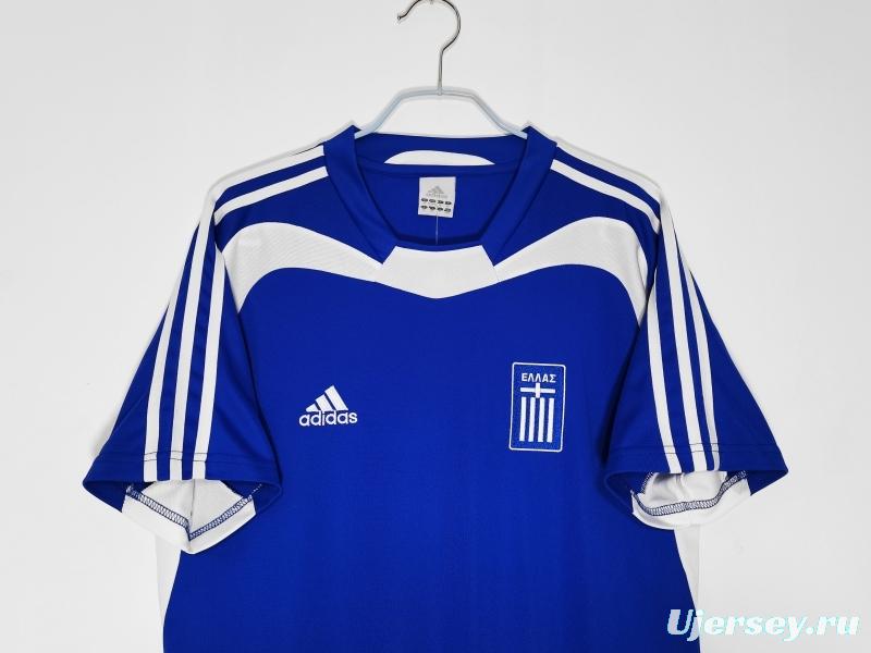 Retro 2004 Greece Home Soccer Jersey