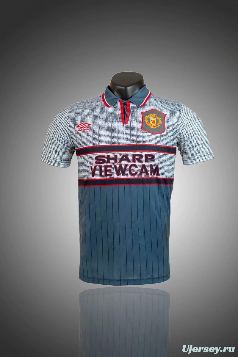 Retro 95/96 Manchester United Third Soccer Jersey