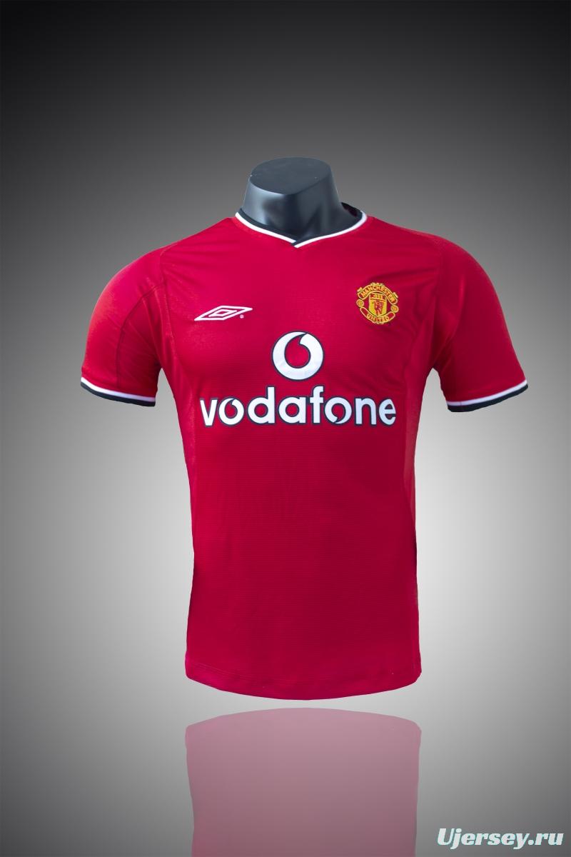 RETRO 00/02 Manchester United Home Soccer Jersey