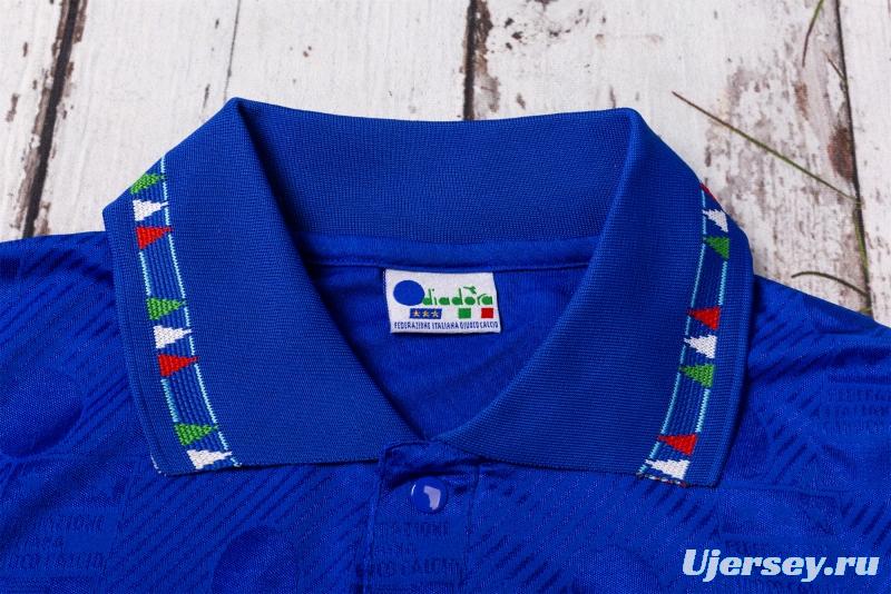 Retro 1994 Italy Home Soccer Jersey