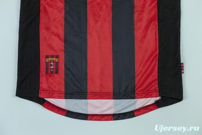 RETRO 98/00 AC Milan Home Soccer Jersey