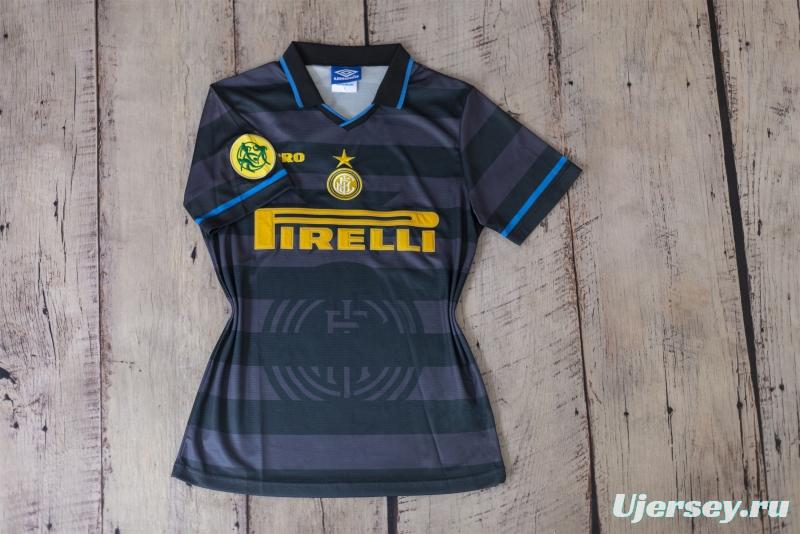 RETRO 97/98 Second Away Game Of Inter Milan Soccer Jersey