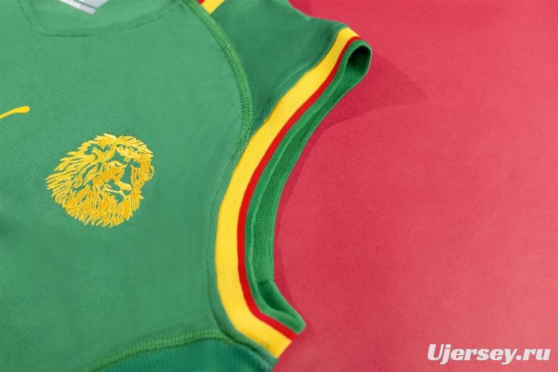 Retro 2002 Cameroon Home Soccer Jersey