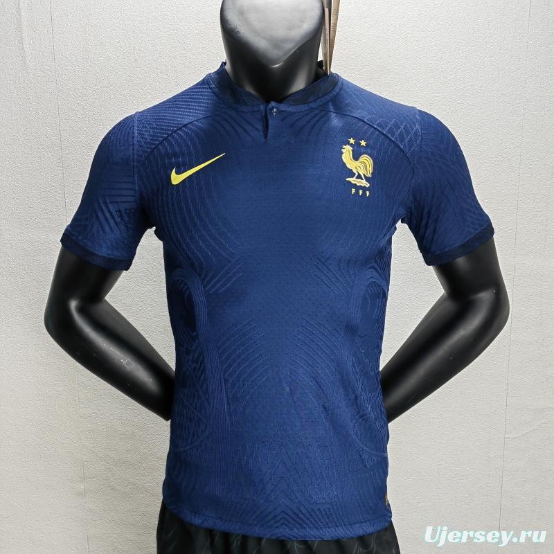 Player Version 2022 France Home Soccer Jersey