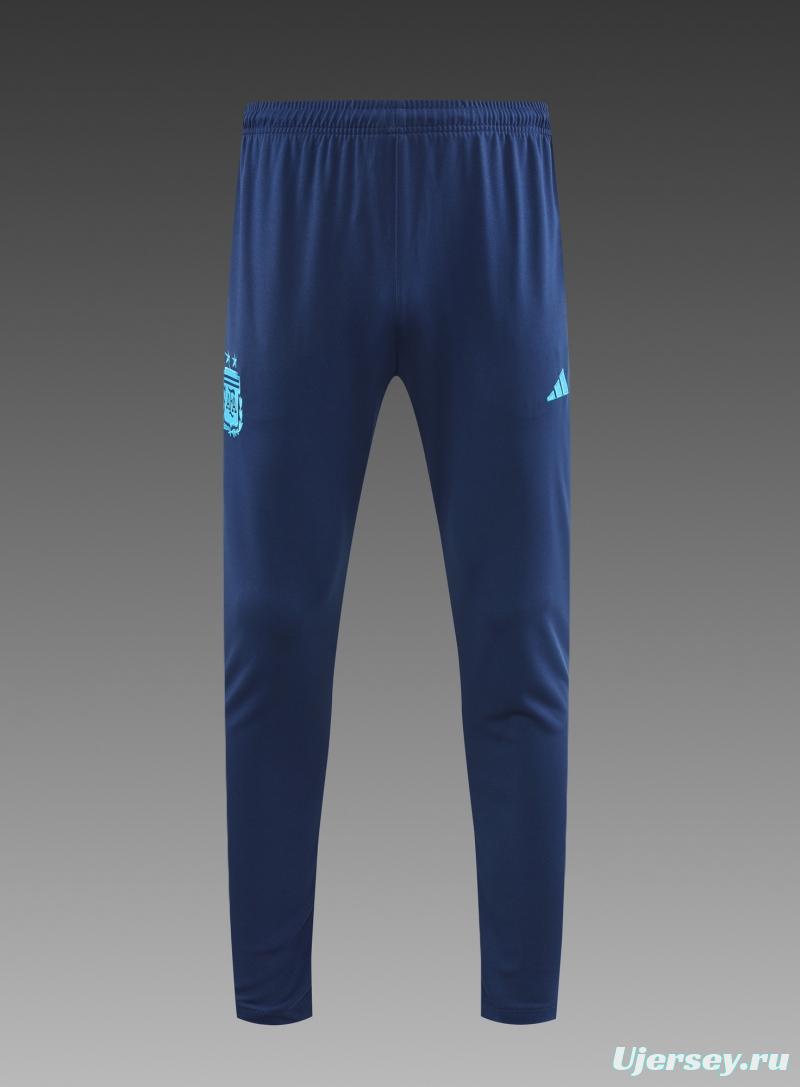 2022 Argentina Blue Half Zipper Tracksuit