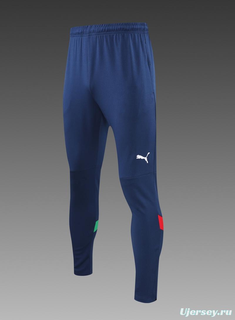 2022 Italy Blue Half Zipper Tracksuit