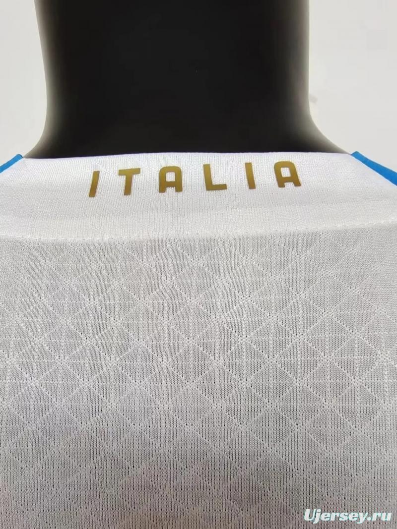 Player Version 2022 Italy Away Soccer Jersey