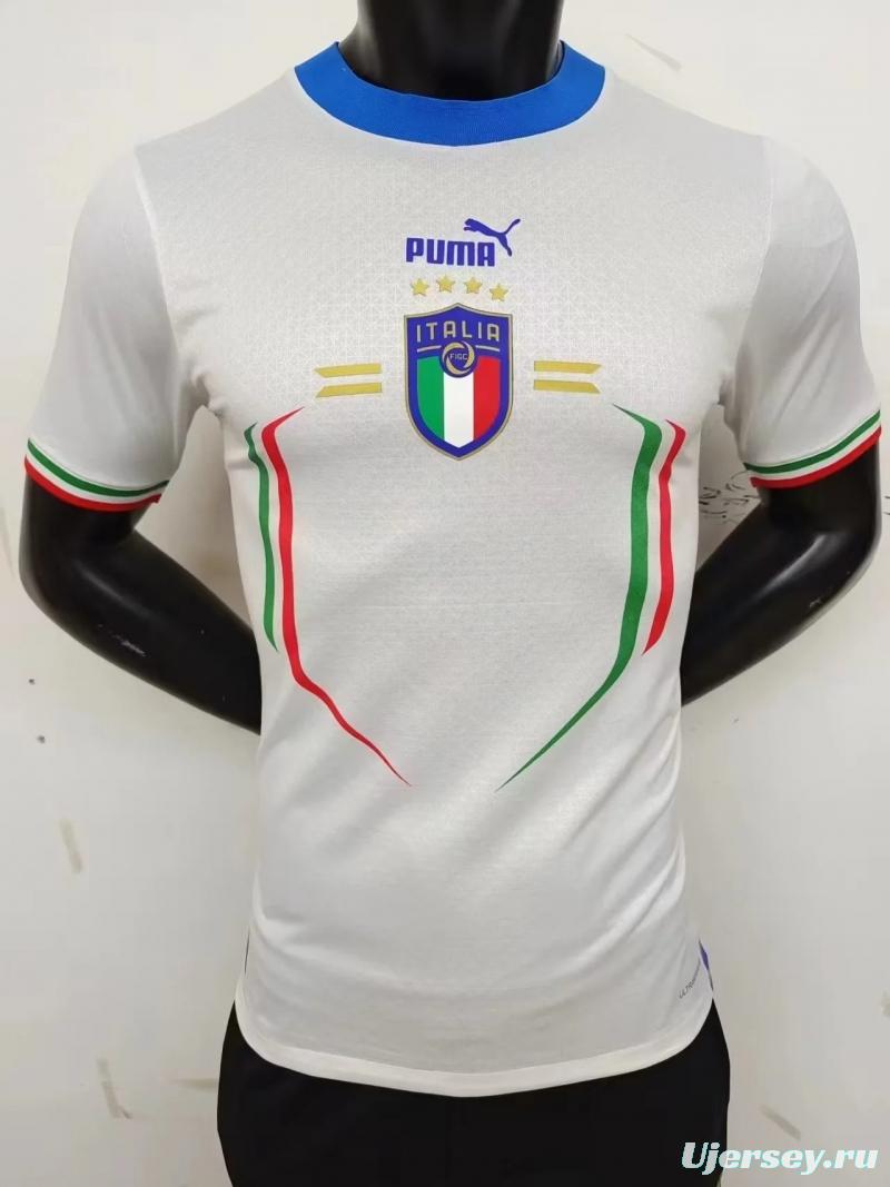 Player Version 2022 Italy Away Soccer Jersey