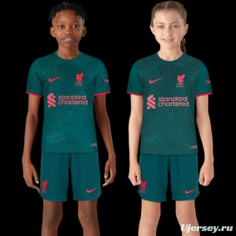 22 23 Kids Liverpool THIRD Soccer Jersey