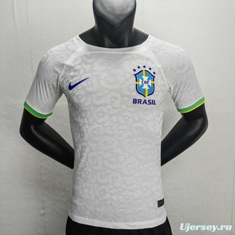 Player Version 2022 Brazil White Jersey Special Version