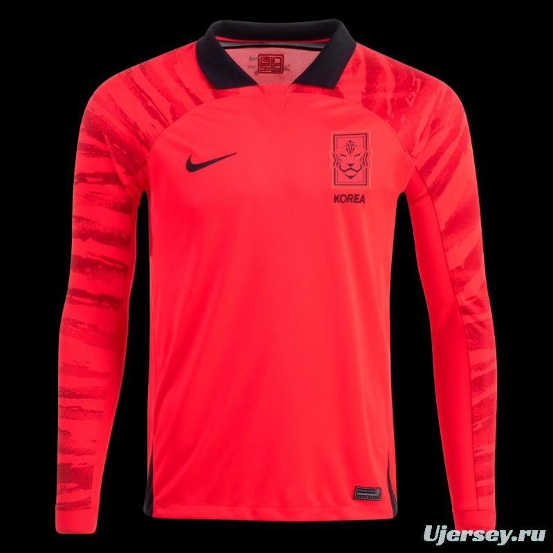 2022 Korea Home Long Sleeve Jersey