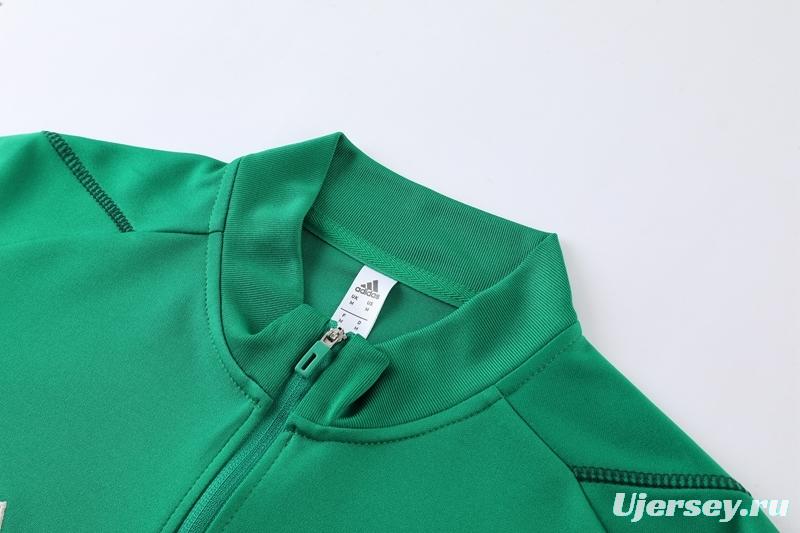 2022 Mexico Green Full Zipper Tracksuit