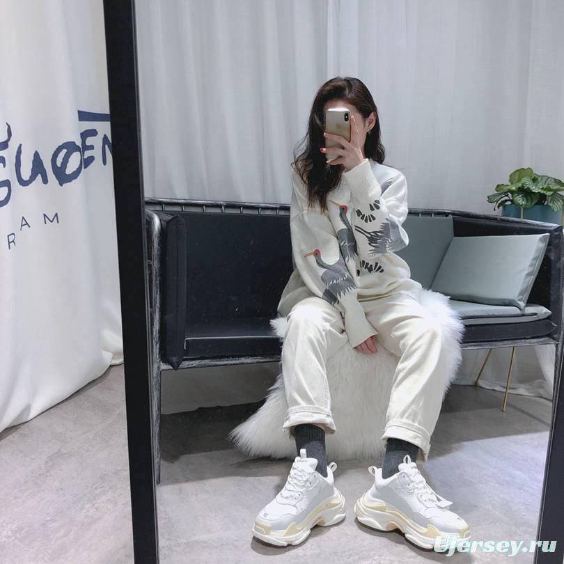 Men/Women Balenciaga Triple S Sneaker White/Grey