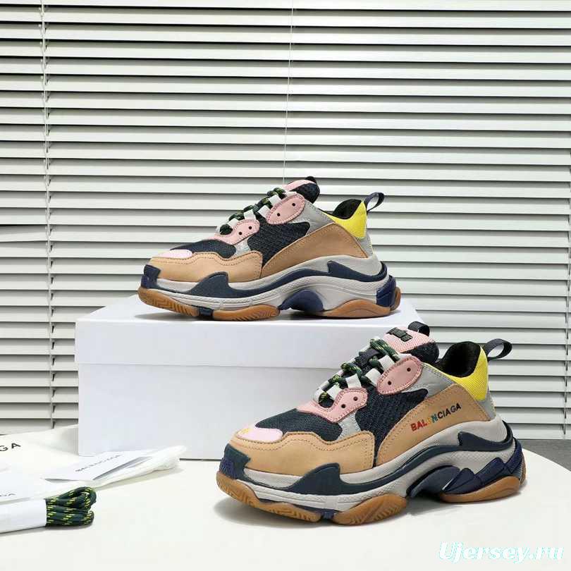 Men/Women Balenciaga Triple-S Sneaker Multi-Color Brown/Pink Item 6380340