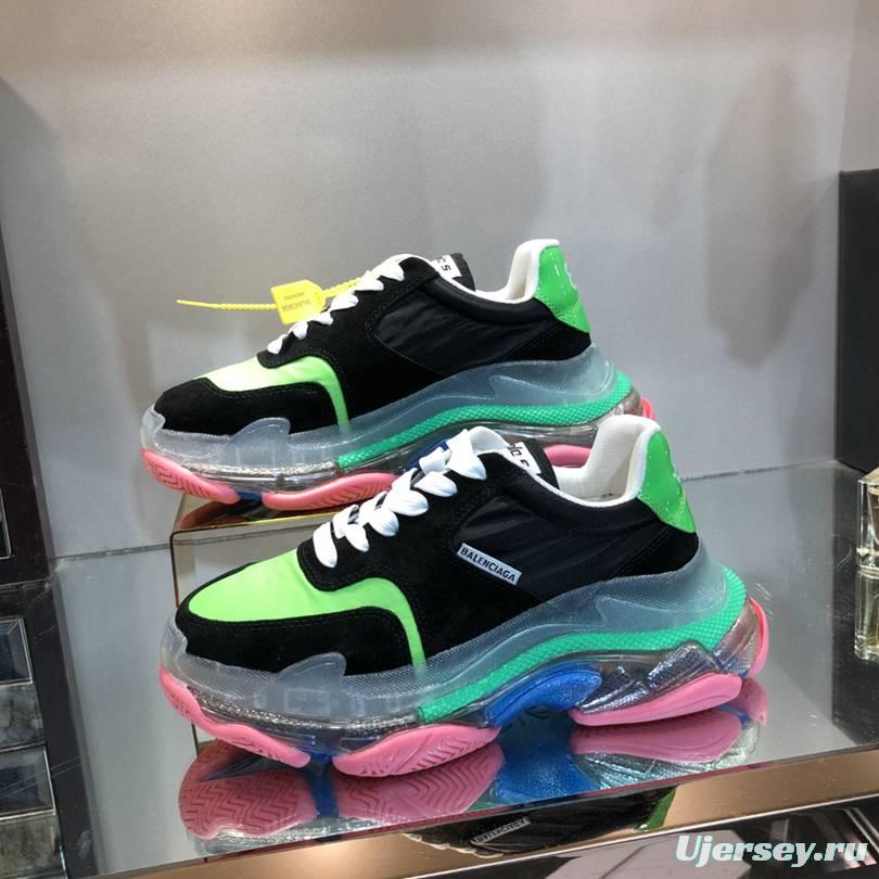 Men/Women Balenciaga Triple S 2.0 Sneaker Black/Green