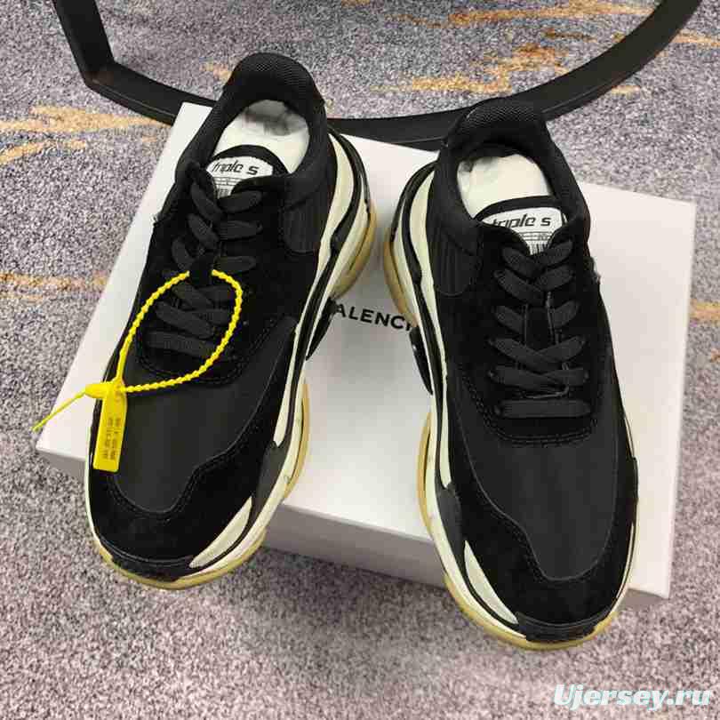 Men Balenciaga Triple-S 2 Yellow Black Sneaker