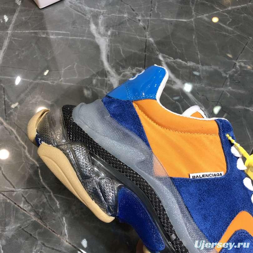 Men/Women Balenciaga Triple S 2.0 Sneaker Blue/Orange