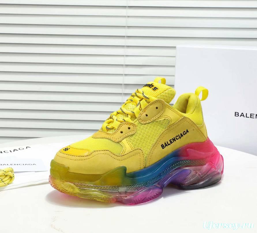 Men/Women Balenciaga Triple-S Sneaker 2 Color Yellow/White Item 6380340