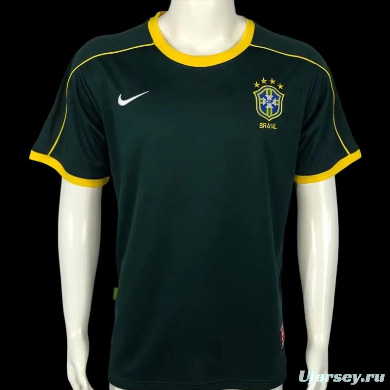 Retro 1998 Brazil Green Goalkeeper Jersey