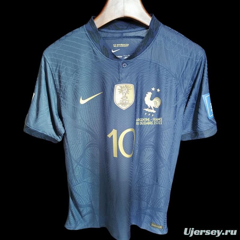 Player Version 2 Stars 2022 France Home Final Match Jersey