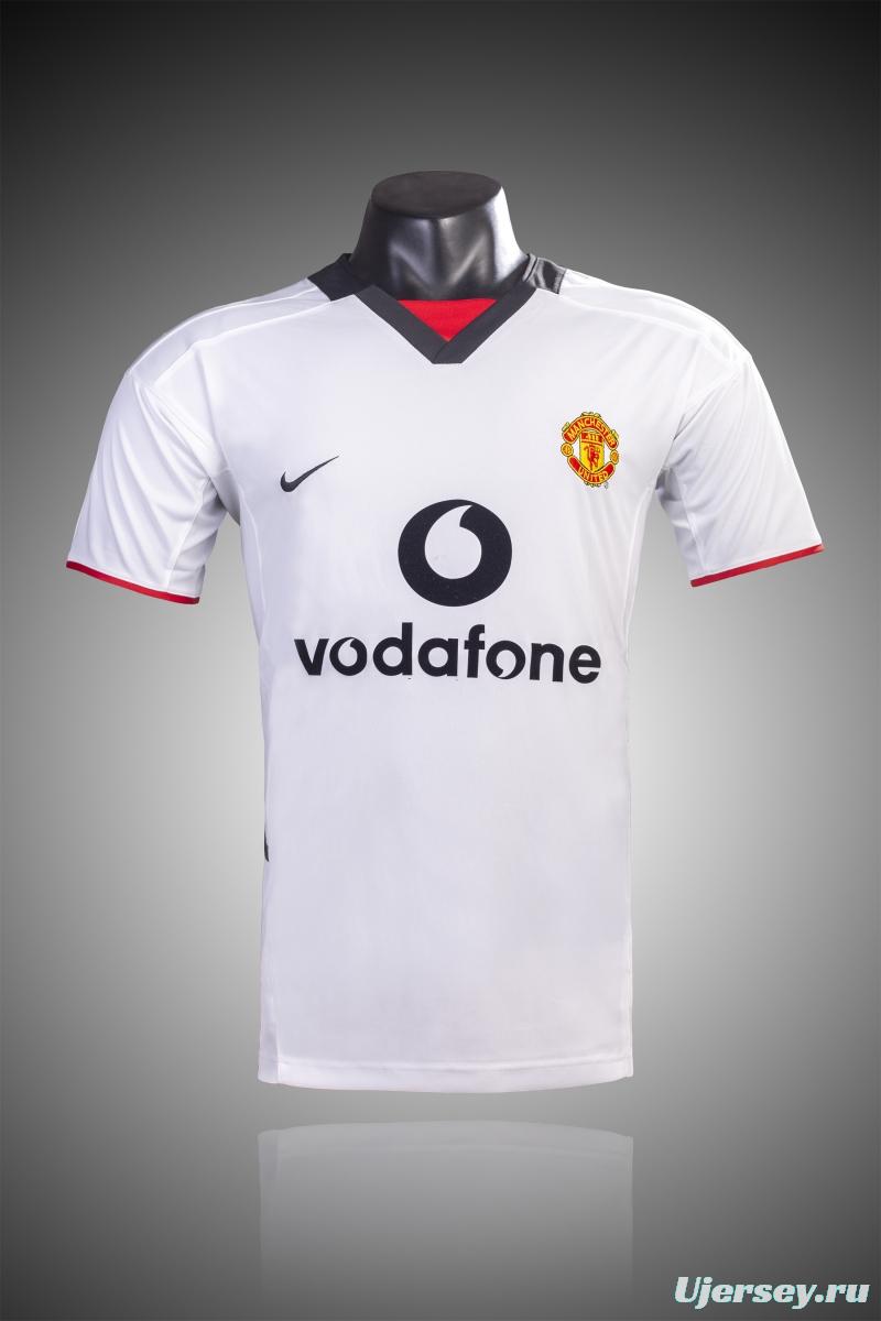 Retro 02/03 Manchester United Third White Soccer Jersey