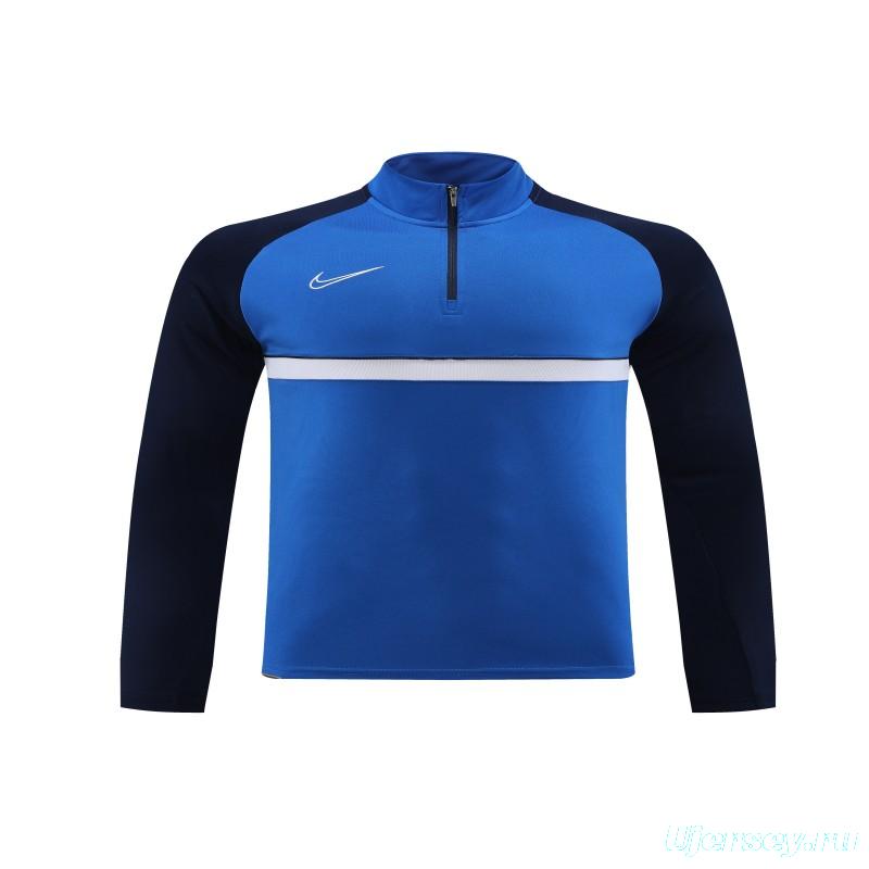 2023 NIKE Blue Black Half Zipper Jacket +Pants