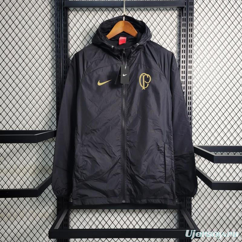 23-24 Corinthians Black Windbreaker