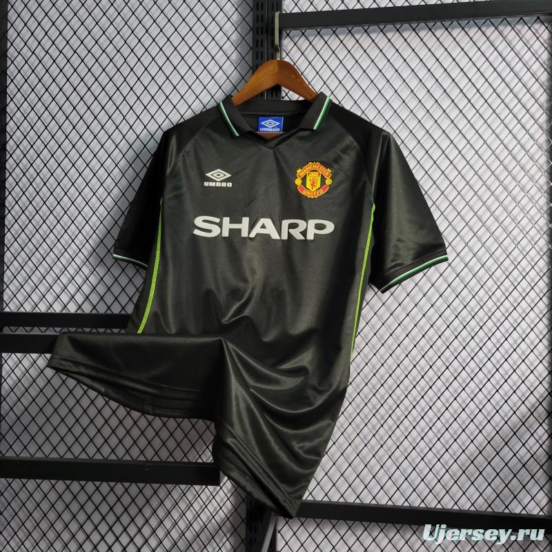 Retro 98/99 Manchester United Black Third Jersey