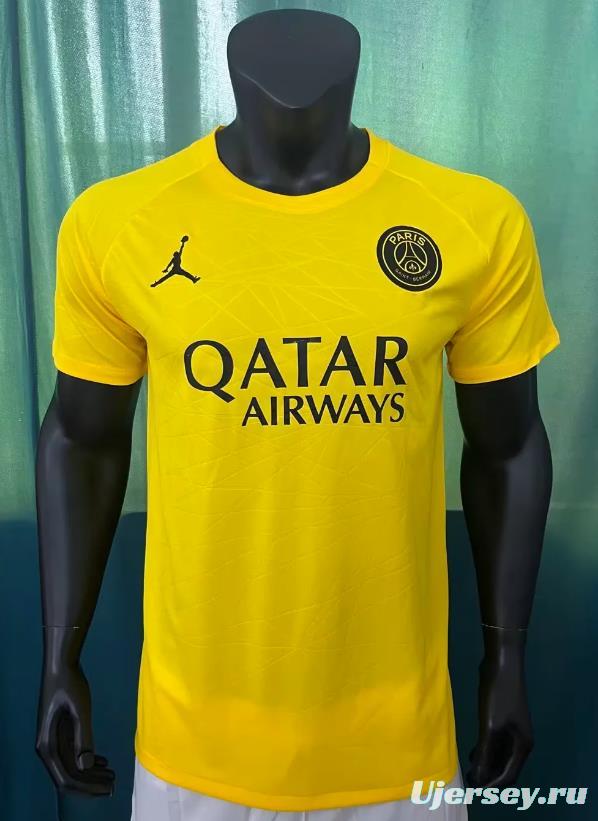 22/23 PSG X Jordan Yellow Pre-Match Jersey