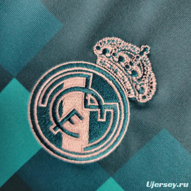 Retro 17-18 Real Madrid Third Blue Jersey