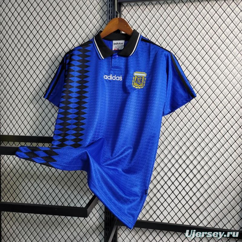 Retro 1994 Argentina Away Blue Jersey